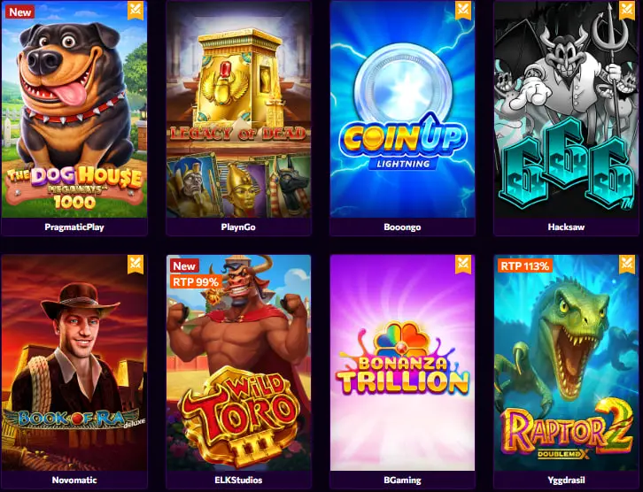 winniz casino popular games